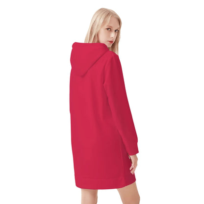 burgundy-velvet-hoodie-dress-hoodiekleid-jlr-design-22874 - JLR Design