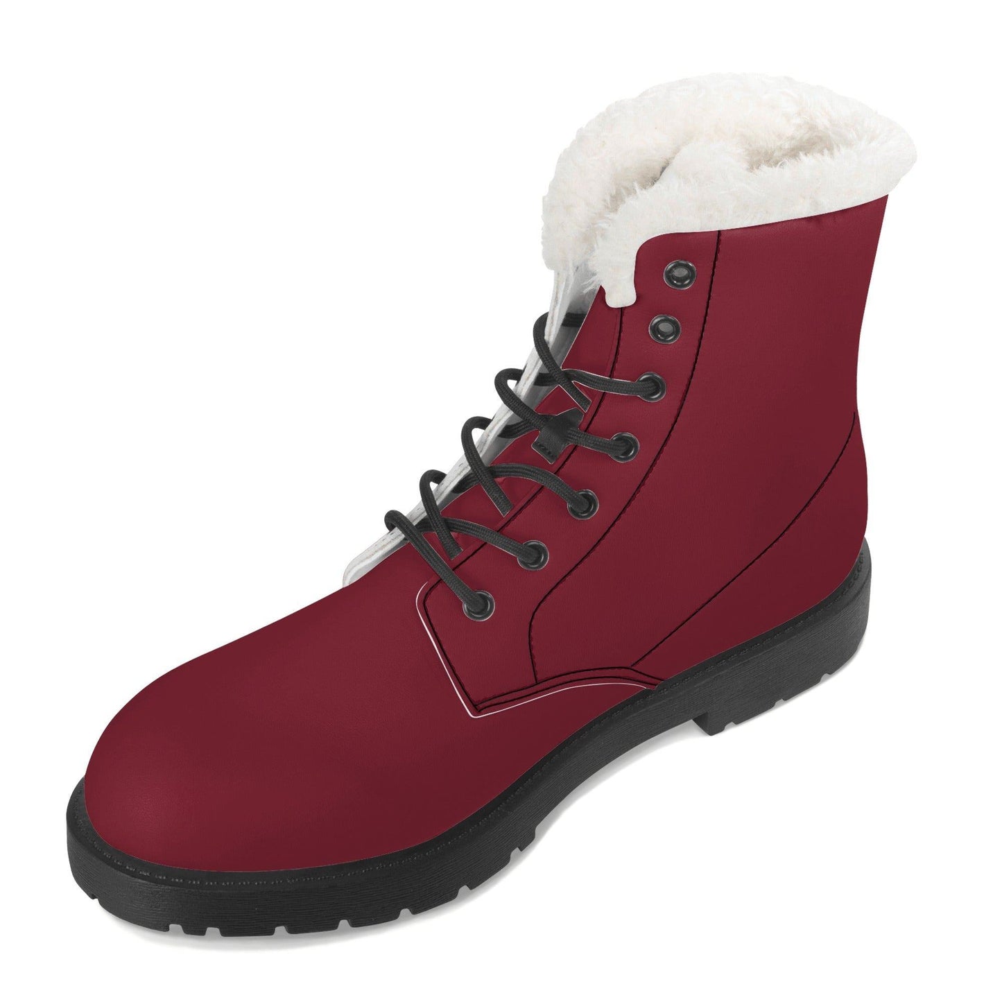 Carmine Faux Fur Stiefel für Damen Lederstiefel 84.99 Crimson, Damen, Faux, Fur, Lederstiefel JLR Design