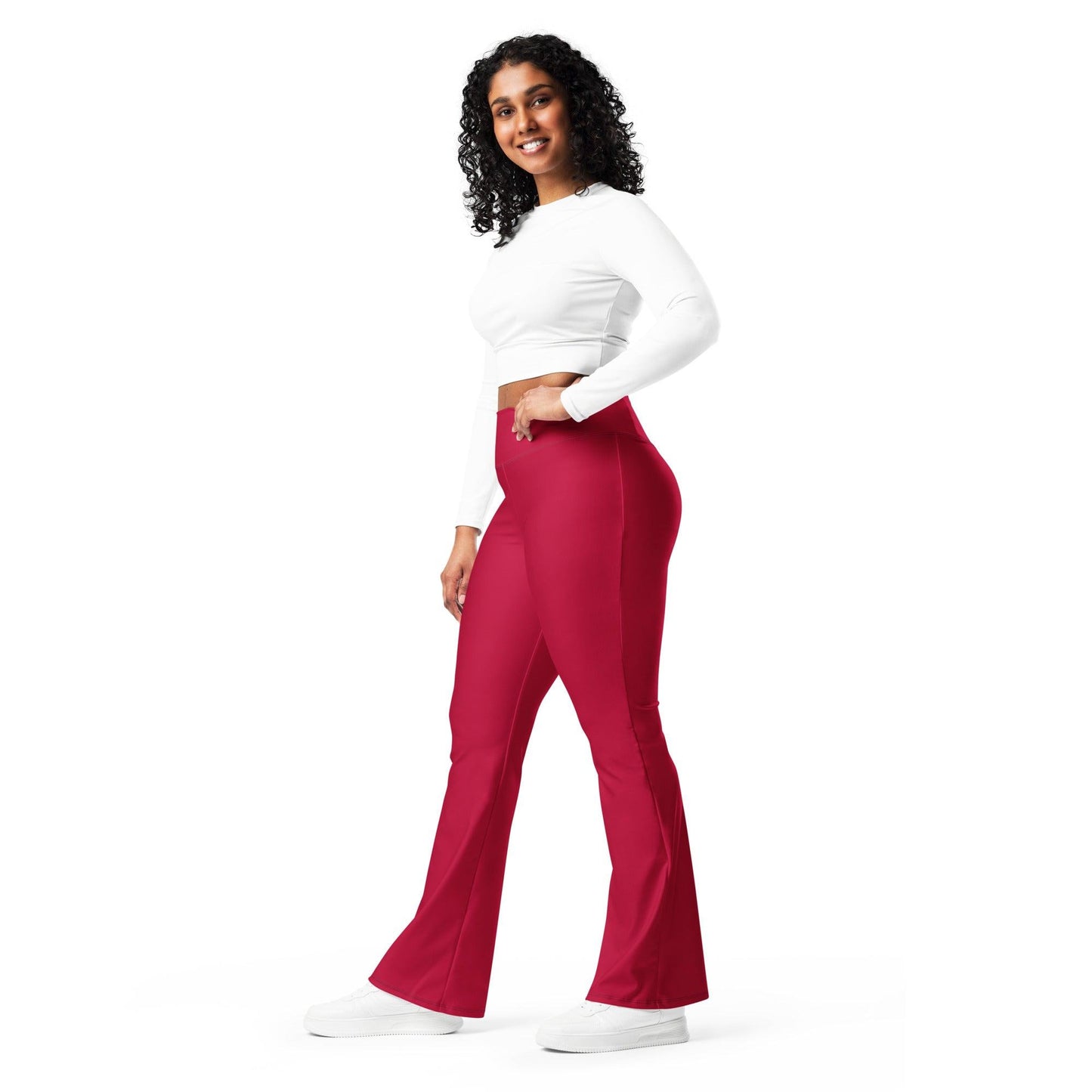 Carmine High Waist Flare Leggings Flare Leggings 59.99 Carmine, Flare, High, Leggings, Waist JLR Design