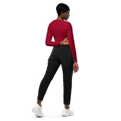 Carmine Long Sleeve Damen Crop Top Long Sleeve Crop Top JLR Design