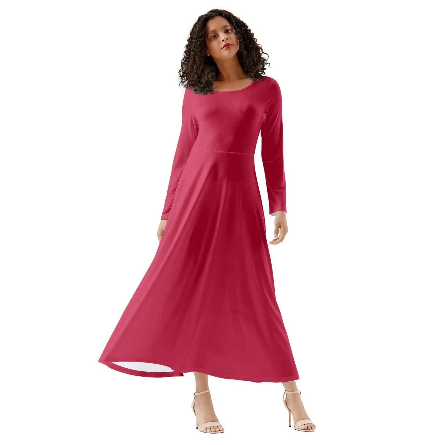 Carmine Long Sleeve Dress Long Sleeve Dress 59.99 carmine, Dress, Long, Sleeve JLR Design