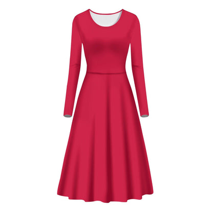 Carmine Long Sleeve Dress Long Sleeve Dress 59.99 carmine, Dress, Long, Sleeve JLR Design