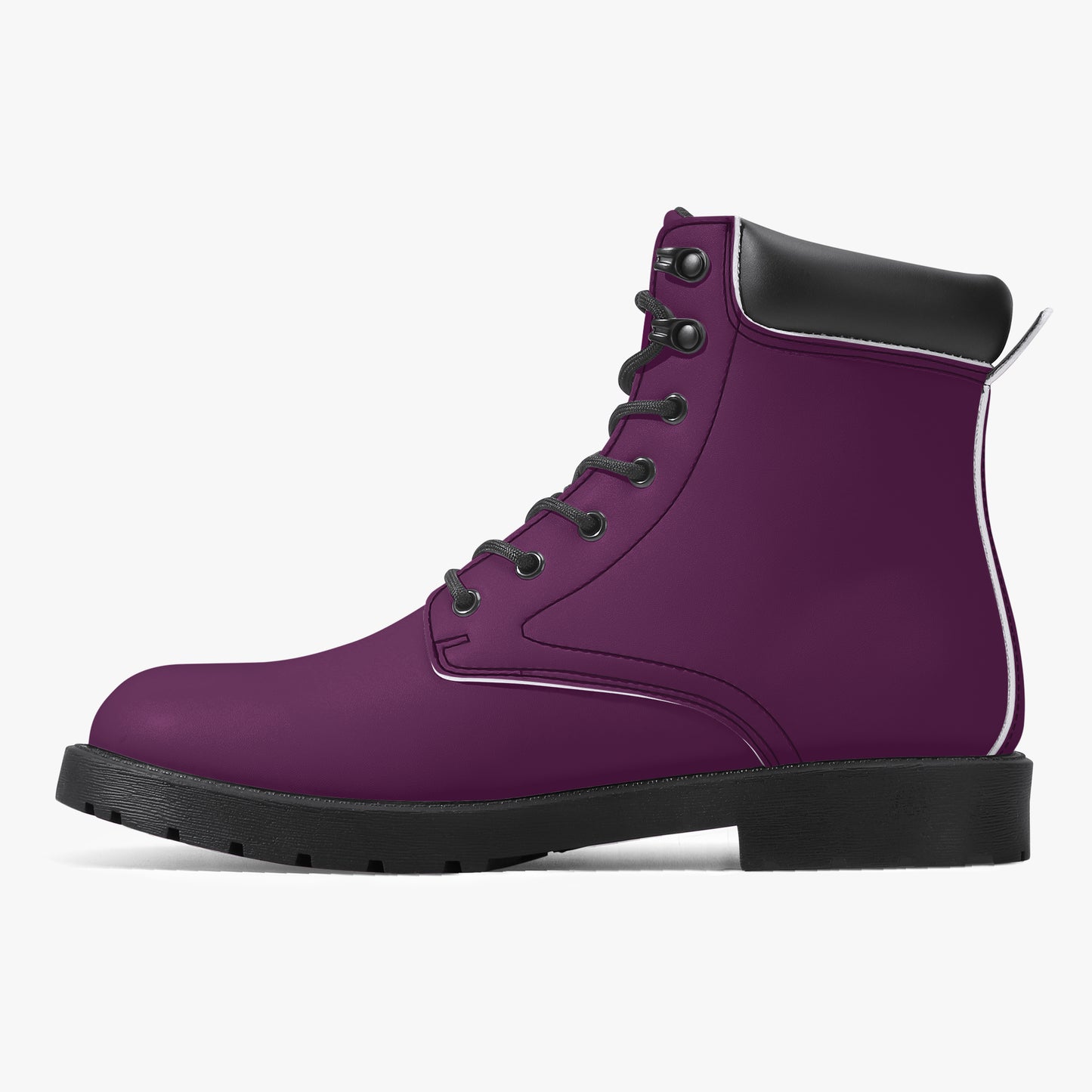Tyrian Purple Leder Boots | Stylische und Warme Winterstiefel Boots JLR Design