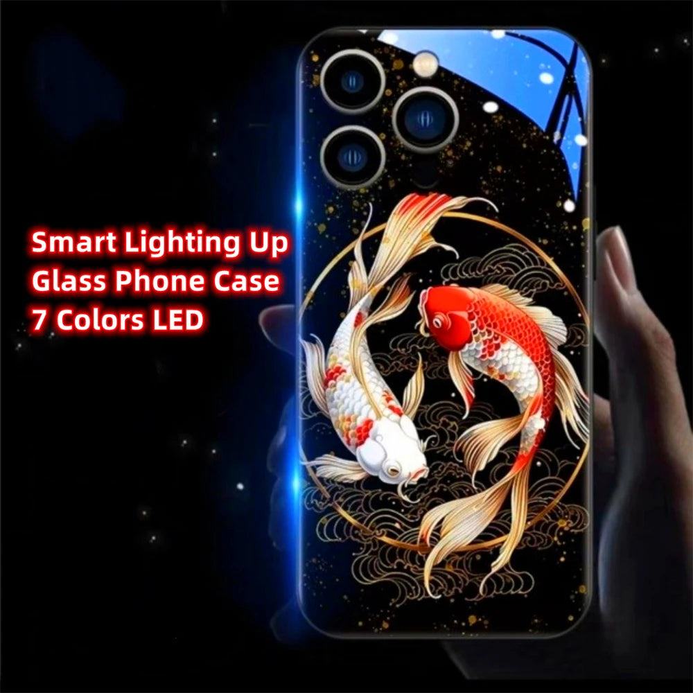 Chinese Koi Fish LED Hülle für Iphone 13/14/15/Plus/Pro/Max Phone Case 39.99 JLR Design