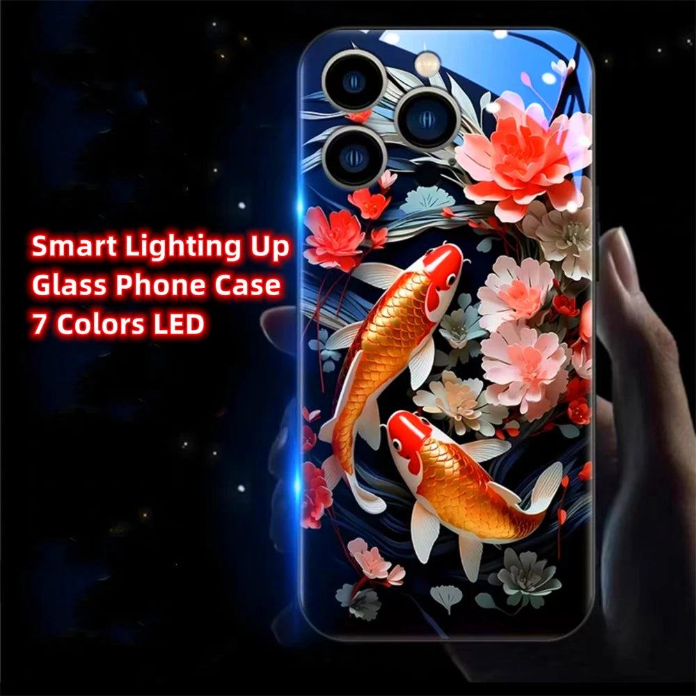 Chinese Koi Fish LED Hülle für Iphone 13/14/15/Plus/Pro/Max Phone Case 39.99 JLR Design