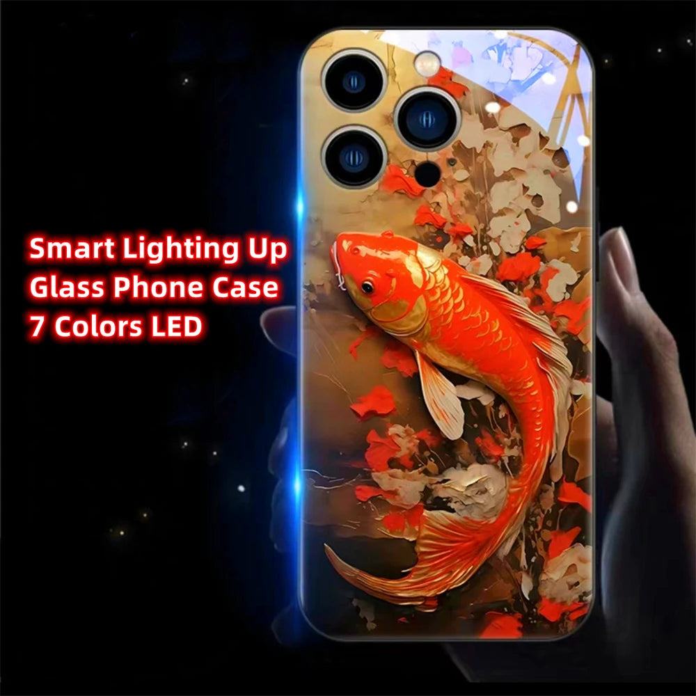 Chinese Koi Fish LED Hülle für Iphone 13/14/15/Plus/Pro/Max Phone Case 39.99 JLR Design