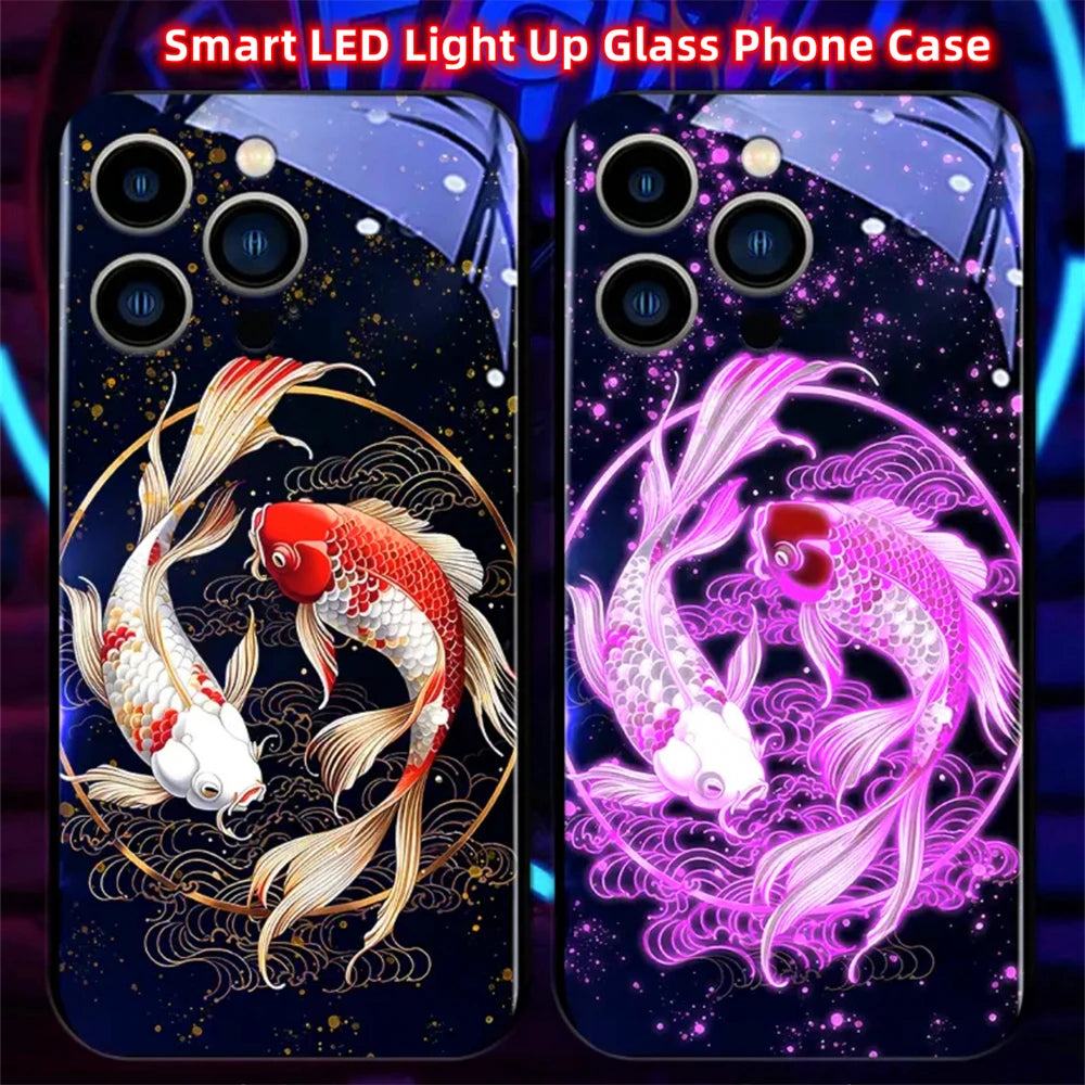 Chinese Koi Fish LED Hülle für Iphone 13/14/15/Plus/Pro/Max Phone Case 39.99 JLR Design