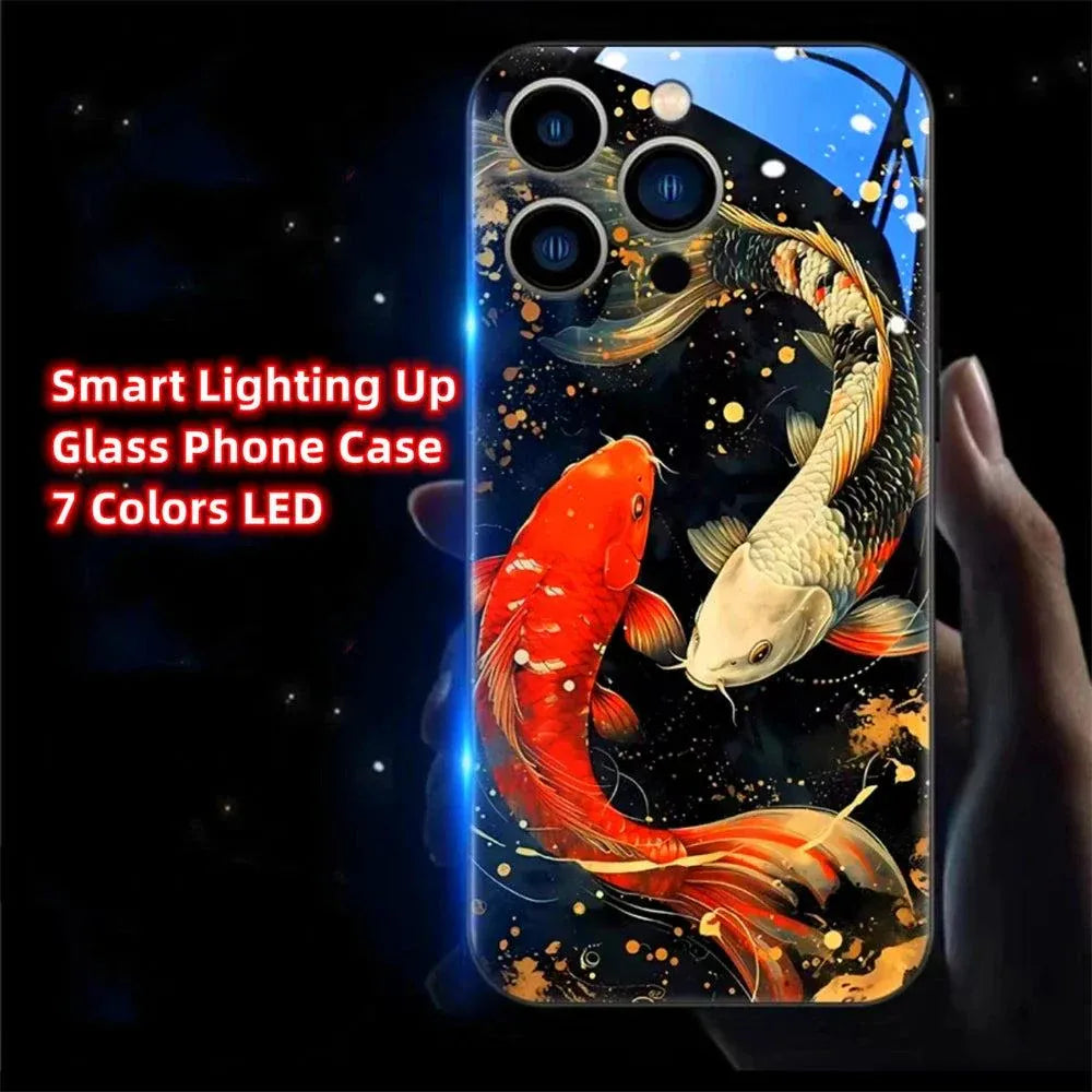 chinese-koi-fish-led-hulle-fur-iphone-131415pluspromax-phone-case-jlr-design-21054 - JLR Design