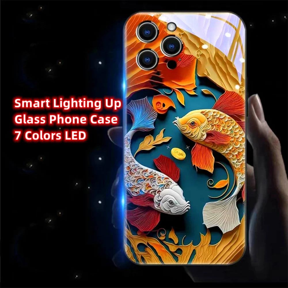 Chinese Koi Fish LED Hülle für Iphone 13/14/15/Plus/Pro/Max Phone Case 39.99 JLR Design