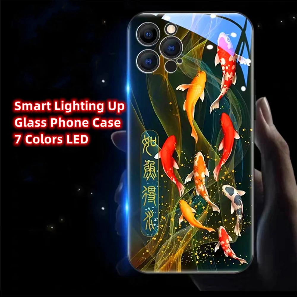 Chinese Koi Fish LED Hülle für Iphone 13/14/15/Plus/Pro/Max Phone Case 39.99 JLR Design