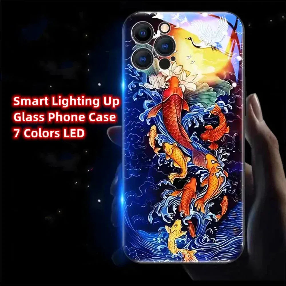 chinese-koi-fish-led-hulle-fur-iphone-131415pluspromax-phone-case-jlr-design-45326 - JLR Design