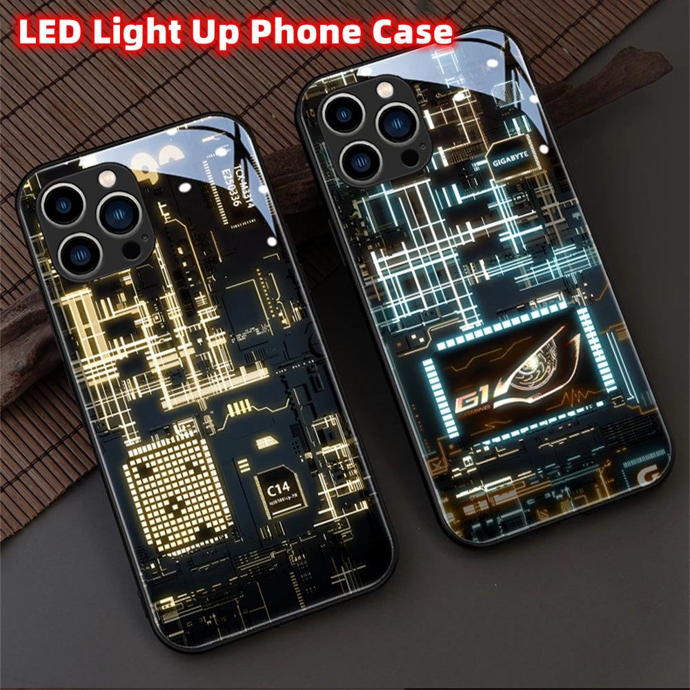 Circuit Board LED Hülle für Iphone 13/14/15/Plus/Pro/Max Phone Case 37.99 Board, Case, Circuit, Hülle, iPhone, LED JLR Design