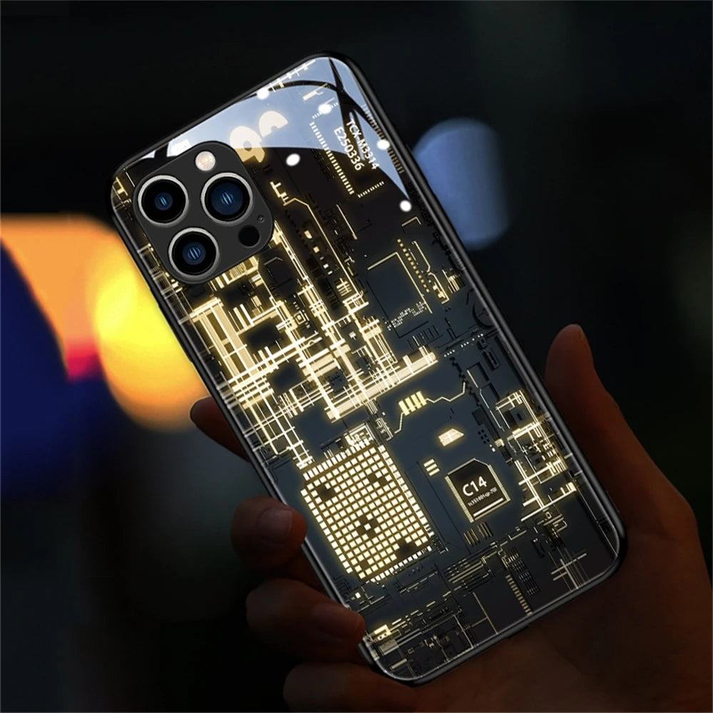 Circuit Board LED Hülle für Iphone 13/14/15/Plus/Pro/Max Phone Case 37.99 Board, Case, Circuit, Hülle, iPhone, LED JLR Design