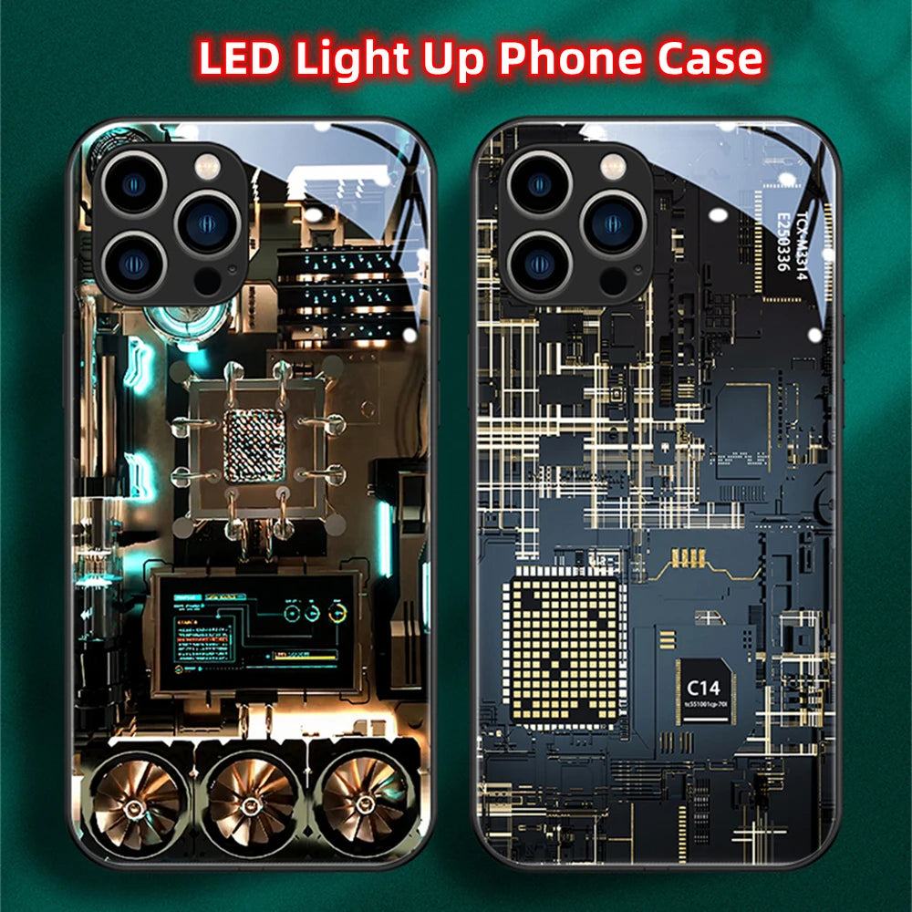 Circuit Board LED Hülle für Iphone 13/14/15/Plus/Pro/Max Phone Case 37.99 Board, Case, Circuit, Hülle, iPhone, LED JLR Design