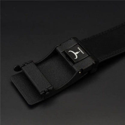 classic-black-ledergurtel-mit-ratschenschnalle-gurtel-jlr-design-60089 - JLR Design
