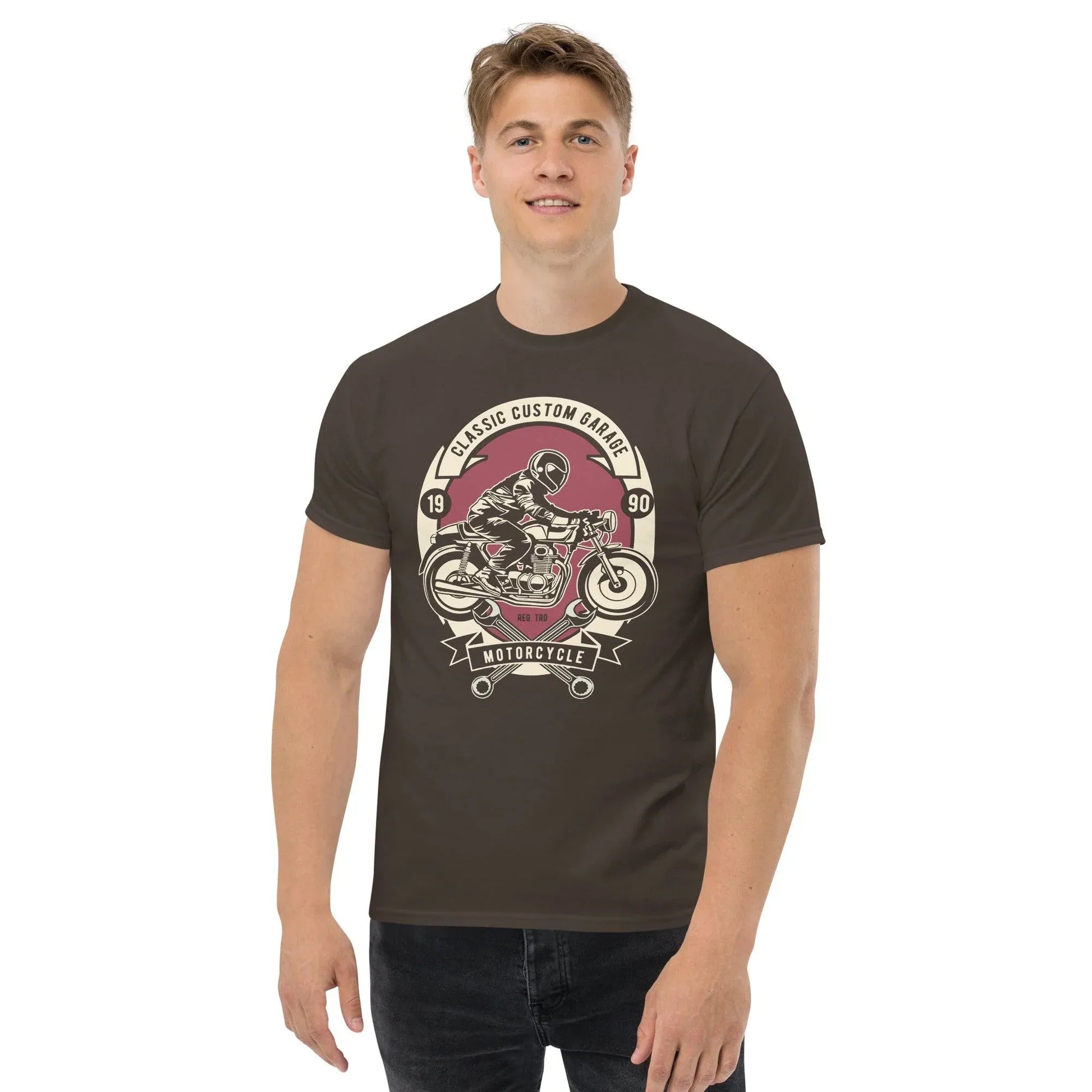 Classic Costum Garage Herren-T-Shirt T-Shirt JLR Design