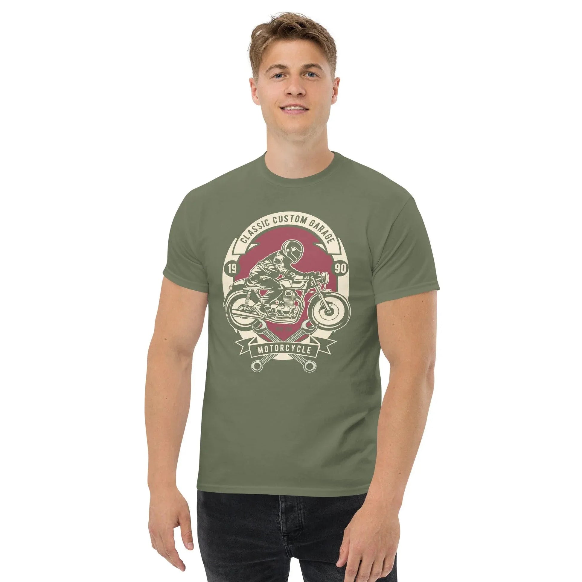 Classic Costum Garage Herren-T-Shirt T-Shirt JLR Design