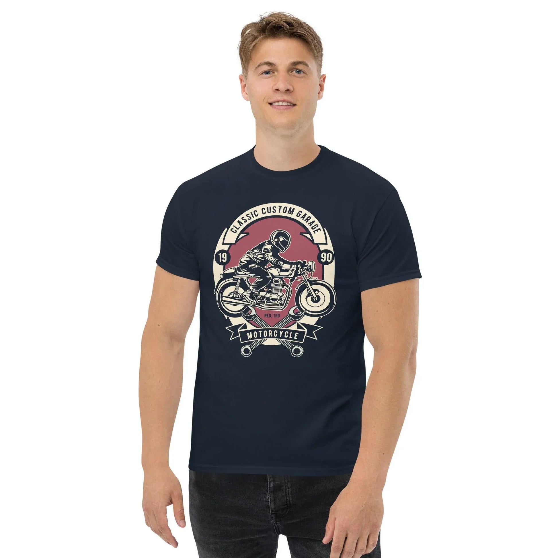 Classic Costum Garage Herren-T-Shirt T-Shirt JLR Design