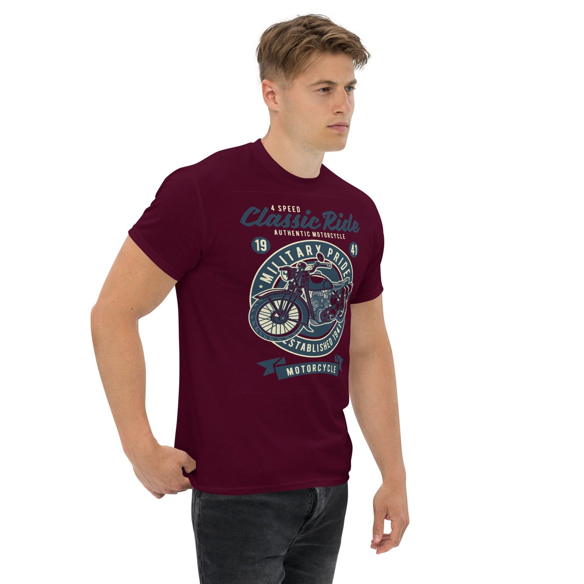 Classic Ride Motorcycle Herren-T-Shirt T-Shirt 29.99 Classic, Herren, Motorcycle, T-Shirt JLR Design