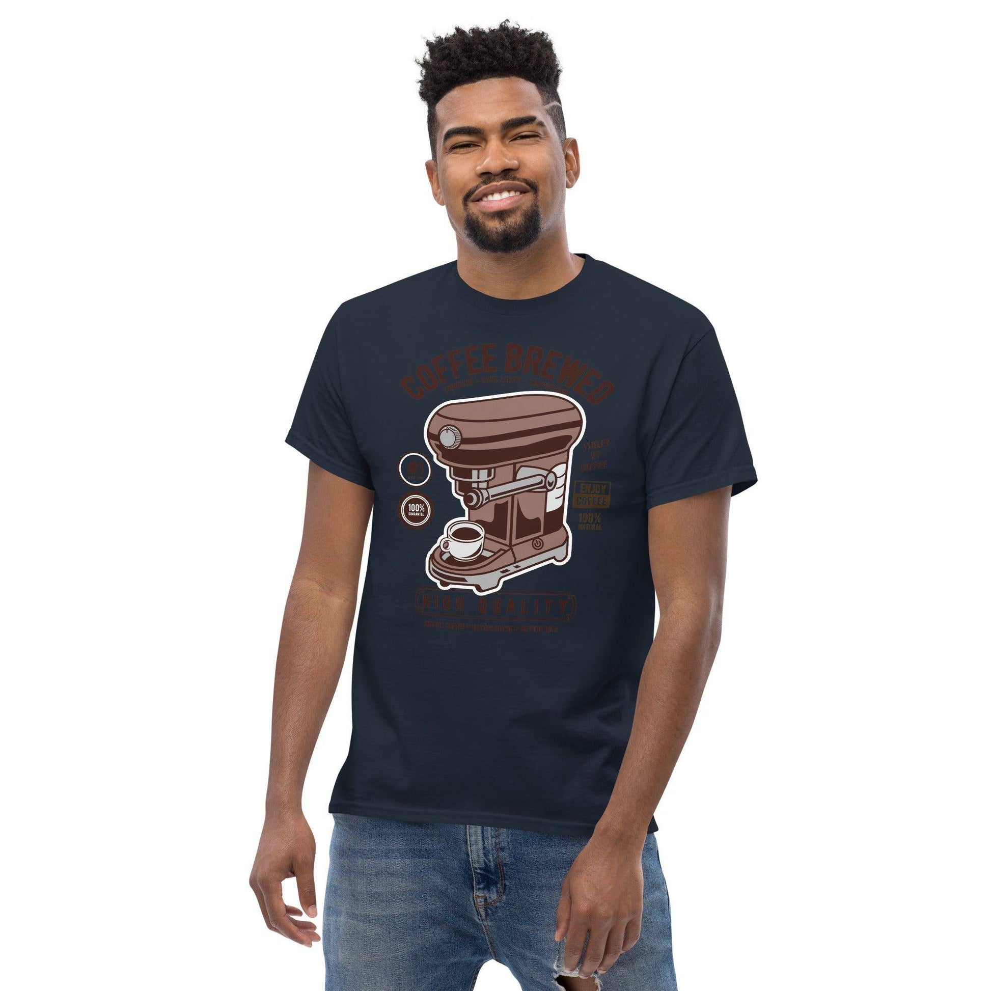 Coffee Brewed Herren-T-Shirt T-Shirt JLR Design