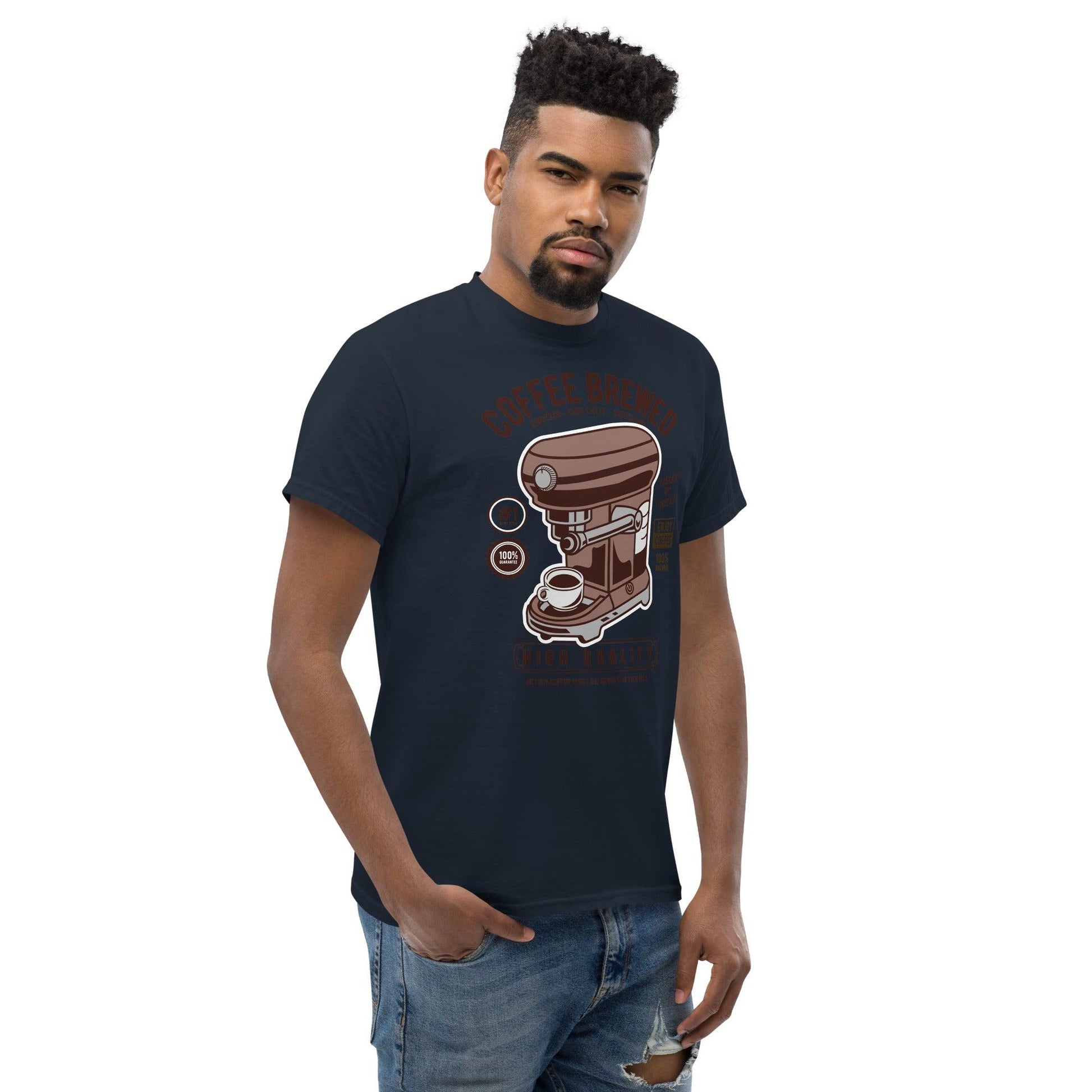 Coffee Brewed Herren-T-Shirt T-Shirt 29.99 Brewed, Coffee, Herren, T-Shirt JLR Design