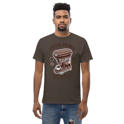 Coffee Brewed Herren-T-Shirt T-Shirt 29.99 Brewed, Coffee, Herren, T-Shirt JLR Design