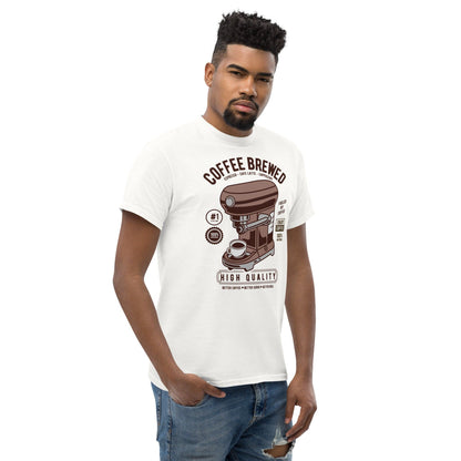 Coffee Brewed Herren-T-Shirt T-Shirt 29.99 Brewed, Coffee, Herren, T-Shirt JLR Design