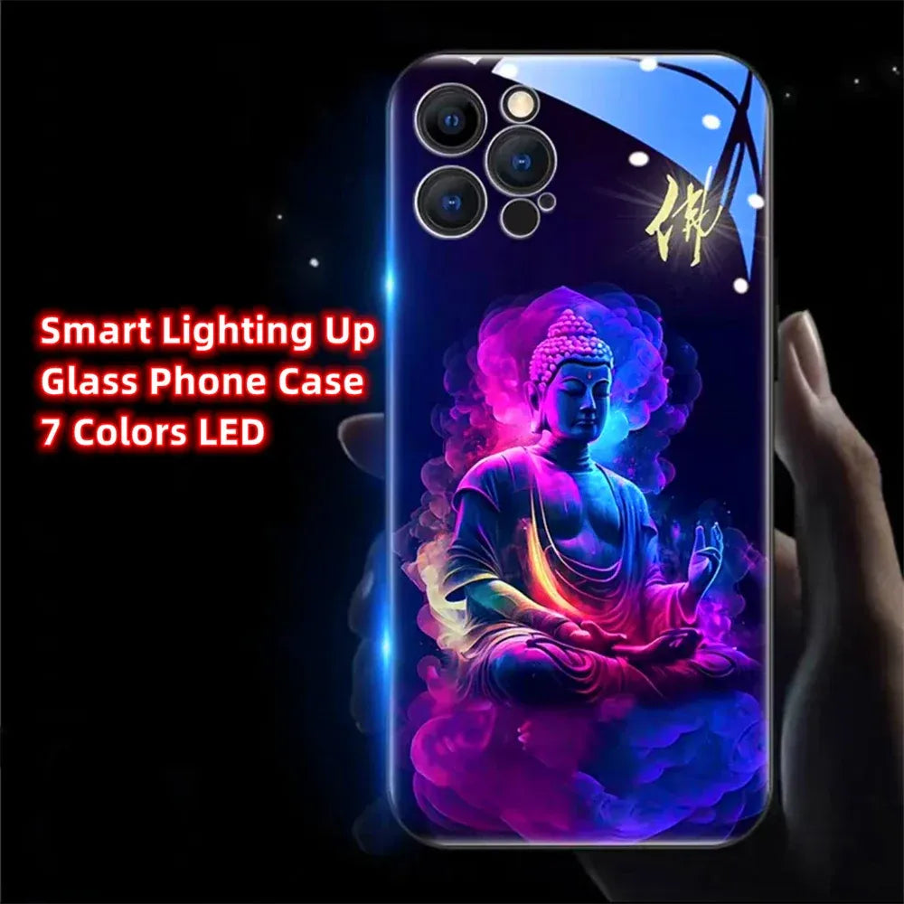 colorful-buddha-master-smart-led-hulle-fur-samsung-s24-s23-s22-cover-jlr-design-16114 - JLR Design
