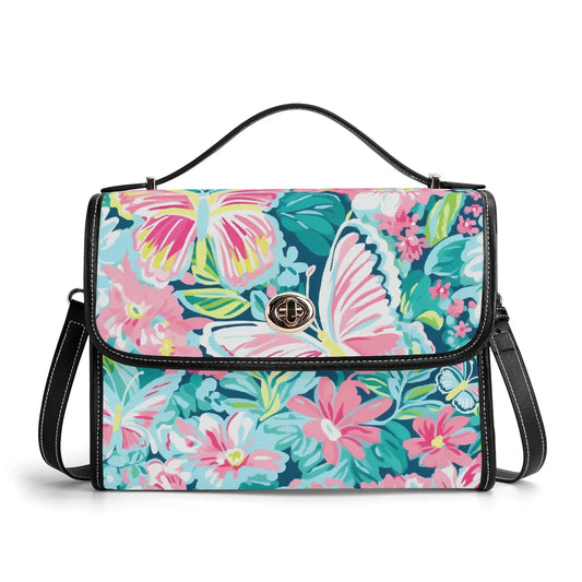 Colorful Butterfly v1 Satchel Bag Umhängetasche Umhängetasche JLR Design