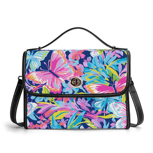 Colorful Butterfly v3 Satchel Bag Umhängetasche Umhängetasche JLR Design
