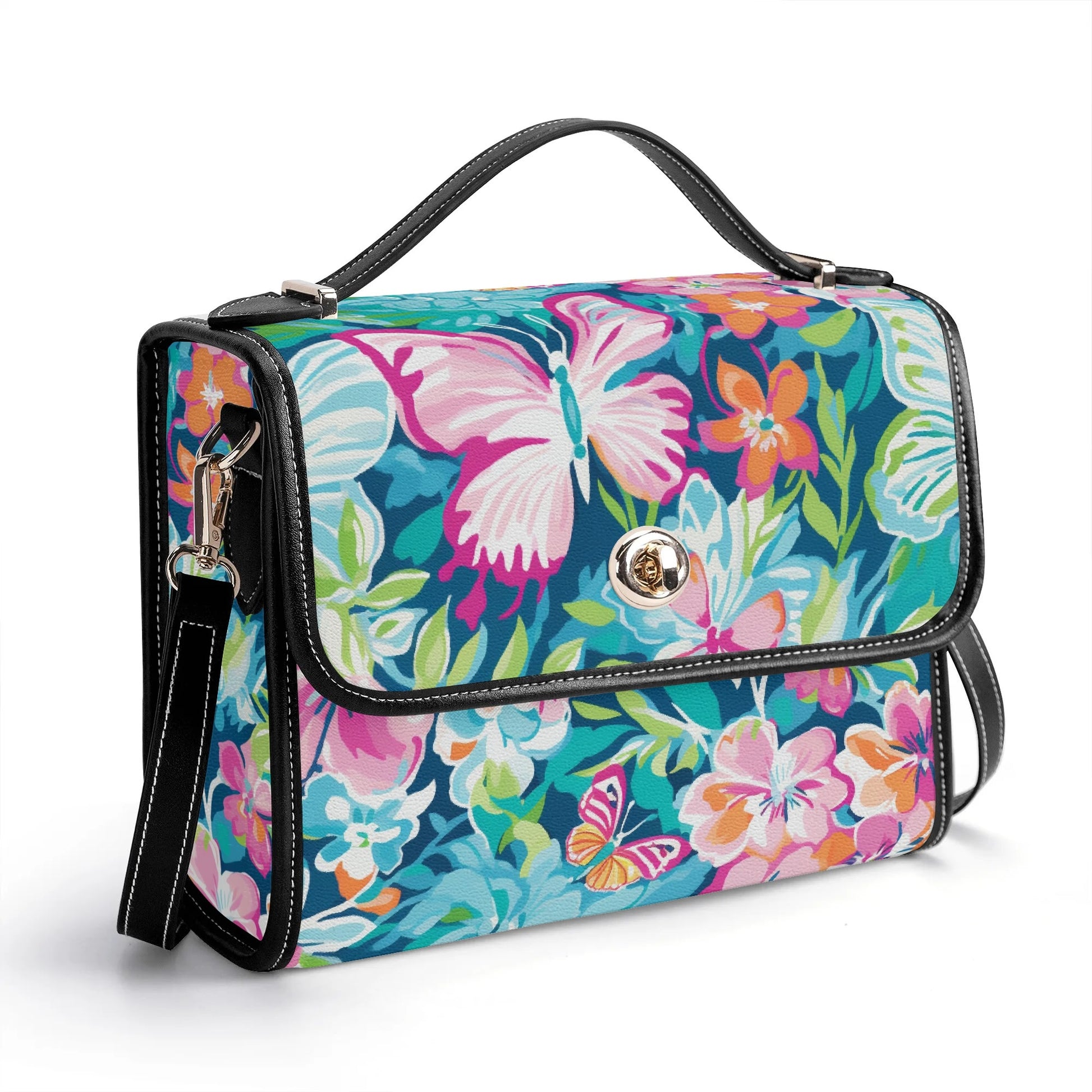Colorful Butterfly v4 Satchel Bag Umhängetasche Umhängetasche JLR Design
