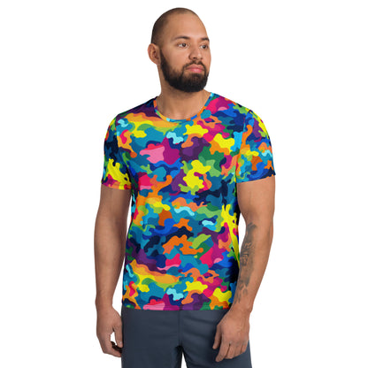 Colorful Camouflage v2 Sport-T-Shirt für Herren Sport T-Shirt JLR Design