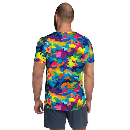 Colorful Camouflage v2 Sport-T-Shirt für Herren Sport T-Shirt JLR Design