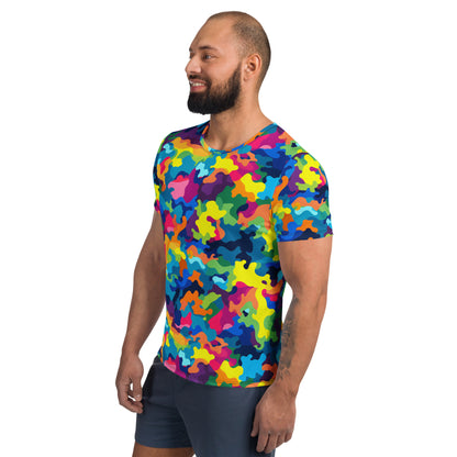 Colorful Camouflage v2 Sport-T-Shirt für Herren Sport T-Shirt JLR Design