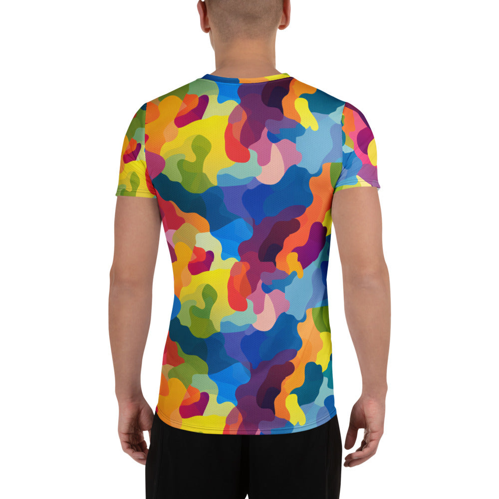 Colorful Camouflage v3 Sport-T-Shirt für Herren Sport T-Shirt JLR Design