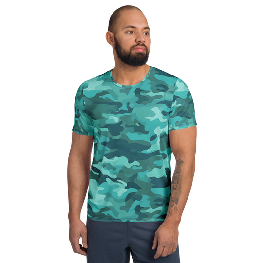 Colorful Camouflage v4 Sport-T-Shirt für Herren Sport T-Shirt JLR Design