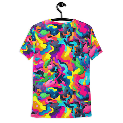 Colorful Camouflage v5 Sport-T-Shirt für Herren Sport T-Shirt JLR Design