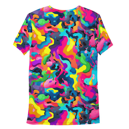 Colorful Camouflage v5 Sport-T-Shirt für Herren Sport T-Shirt JLR Design