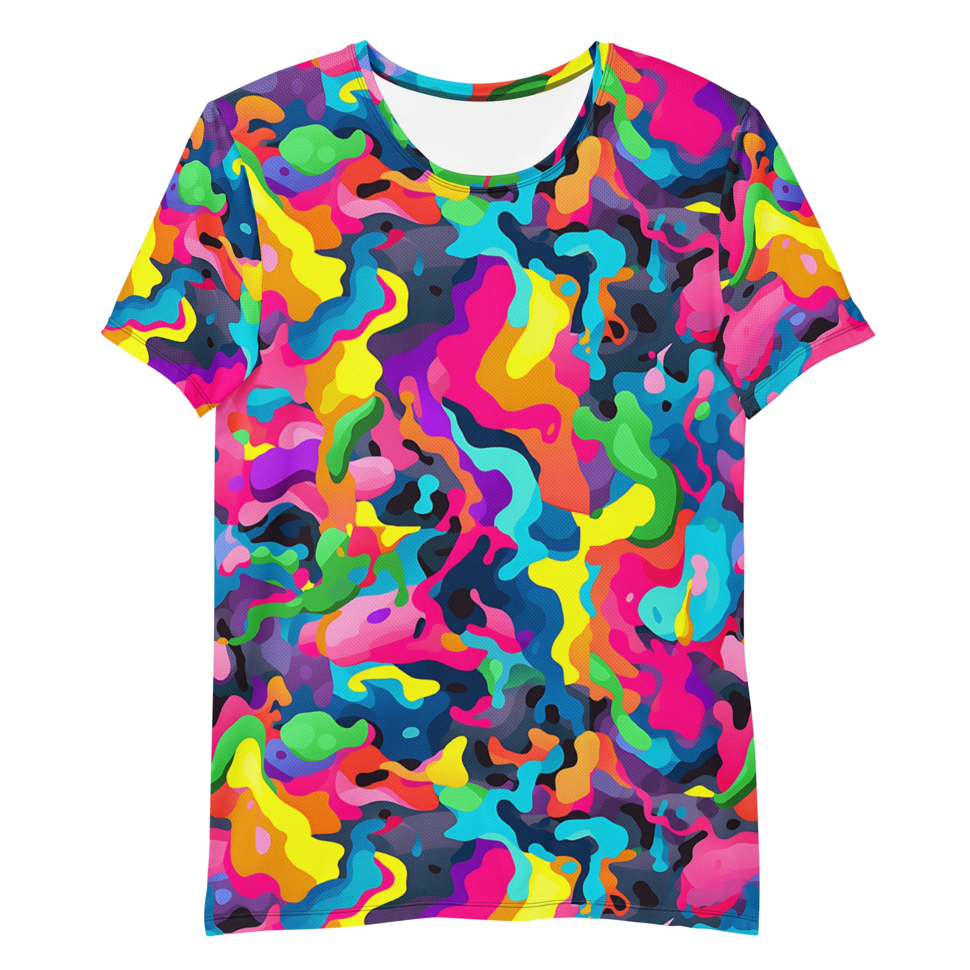 Colorful Camouflage v5 Sport-T-Shirt für Herren Sport T-Shirt JLR Design