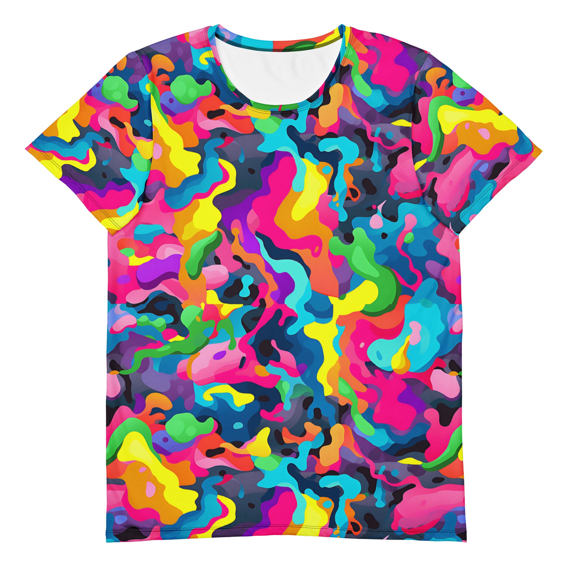 Colorful Camouflage v5 Sport-T-Shirt für Herren Sport T-Shirt JLR Design
