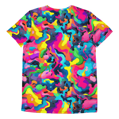 Colorful Camouflage v5 Sport-T-Shirt für Herren Sport T-Shirt JLR Design