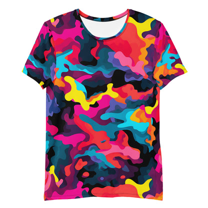 Colorful Camouflage v6 Sport-T-Shirt für Herren Sport T-Shirt JLR Design
