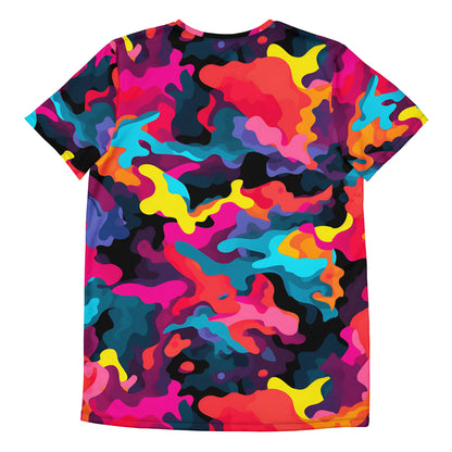 Colorful Camouflage v6 Sport-T-Shirt für Herren Sport T-Shirt JLR Design
