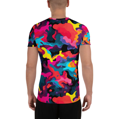 Colorful Camouflage v6 Sport-T-Shirt für Herren Sport T-Shirt JLR Design