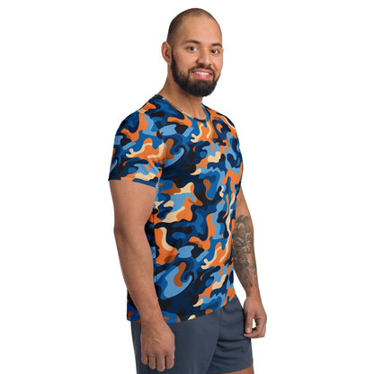 Colorful Camouflage v7 Sport-T-Shirt für Herren Sport T-Shirt JLR Design