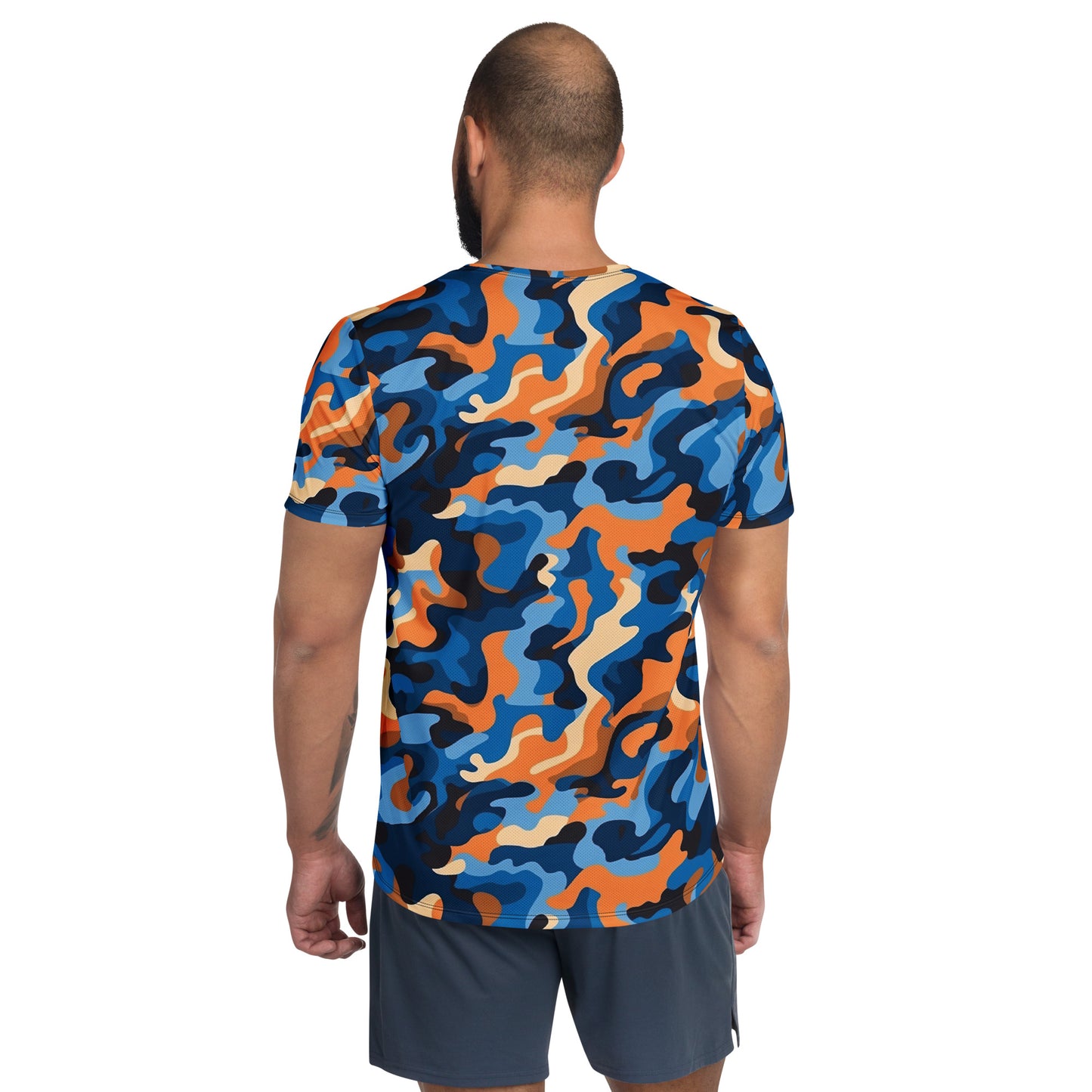 Colorful Camouflage v7 Sport-T-Shirt für Herren Sport T-Shirt JLR Design