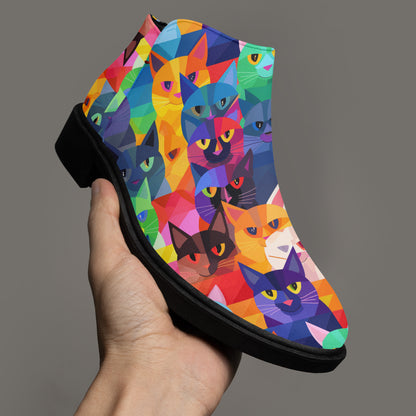Colorful Cats elegante Reißverschluss-Stiefeletten Stiefeletten JLR Design