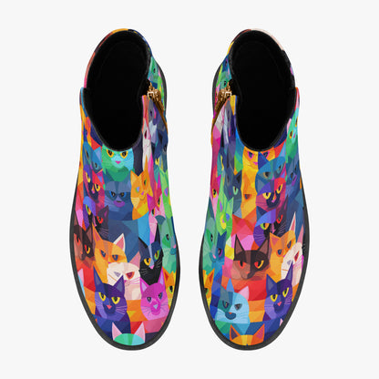 Colorful Cats elegante Reißverschluss-Stiefeletten Stiefeletten JLR Design