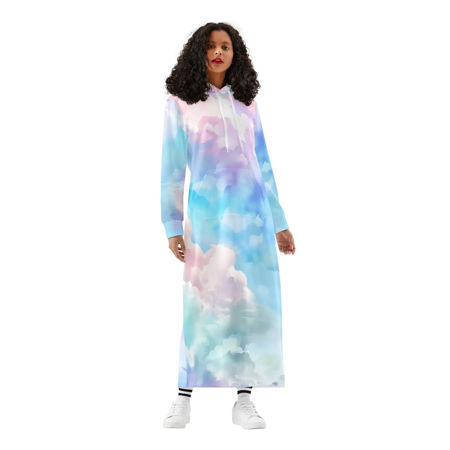colorful-clouds-bequemes-leichtes-hoodie-kleid-hoodiekleid-jlr-design-84650 - JLR Design