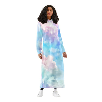colorful-clouds-bequemes-leichtes-hoodie-kleid-hoodiekleid-jlr-design-84650 - JLR Design